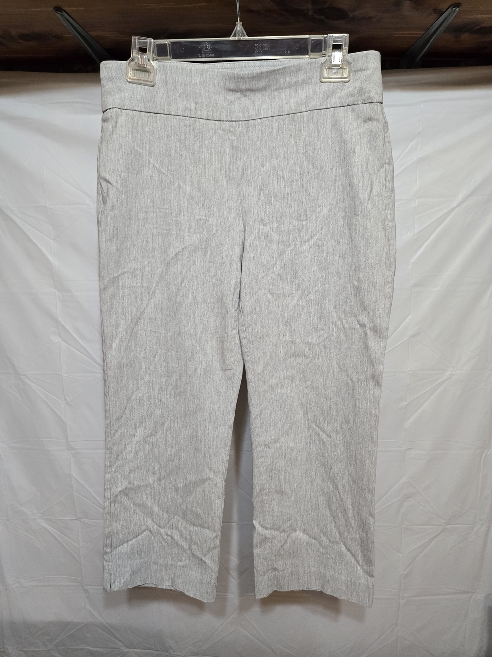 croft & barrow Light Gray Cropped Pull-On Dress Pants